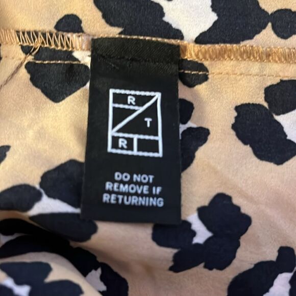 Thakoon Collective women’s cami Size 14 animal print slip tank boho V-Neck - Picture 7 of 8